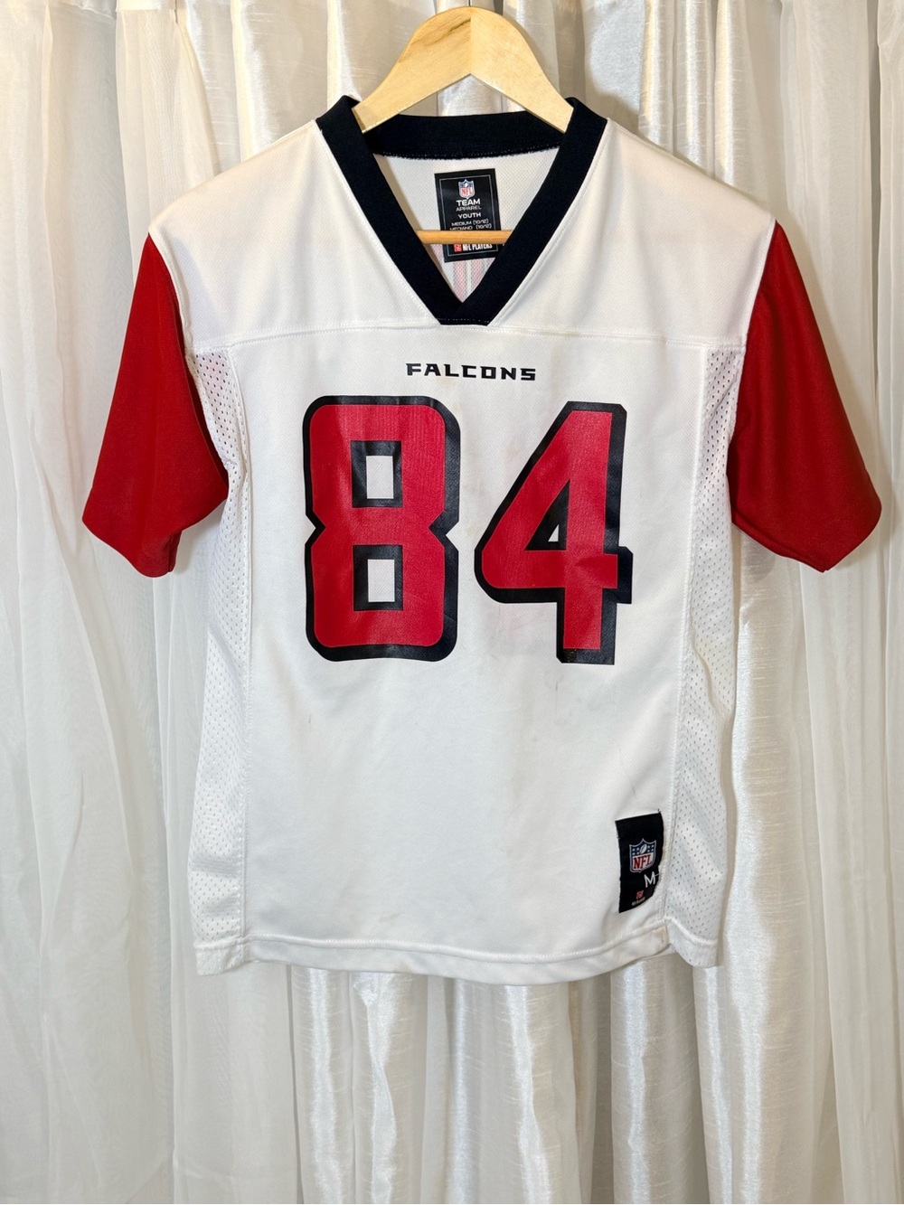 NFL Kids White & Red Falcons #84 Jersey